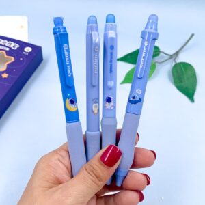 Caneta Esferográfica Apagável Premium Astronauta - Cx 4 Und