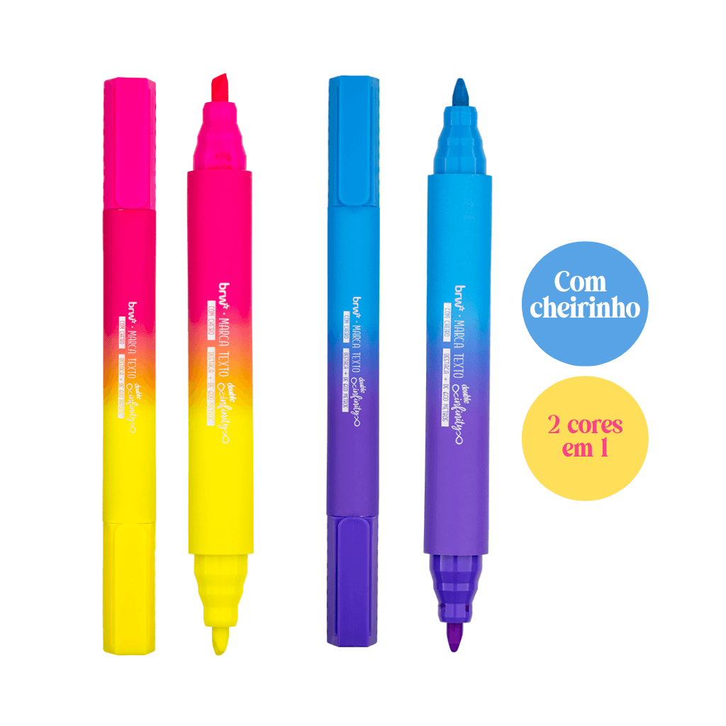 Marca Texto Double Infinity c/ Cheirinho - BRW - POTE 12 UND