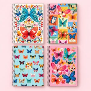 Caderno Espiral Capa Dura Universitário 1 M Bloom 20x27,5cm 80 Fls - TILIBRA - UND