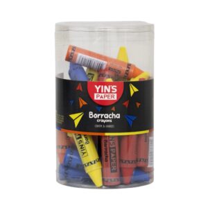 Borracha Formato Giz de Cera Cryons - YINS PAPER - POTE 24 UND