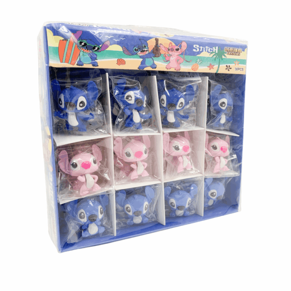 Borracha Fofa STITCH e ANGEL - CX 36 UND