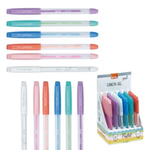 Caneta Esferográfica Gel Pastel 1.0mm - BRW - DISPLAY 36 UND