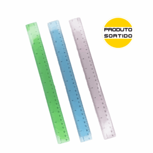 Régua Color 30 cm - KIT OFICIAL - CX 12 UND
