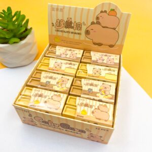 Borracha Barra Chocolate Capivara - IMPORTADO - CX 32 UND