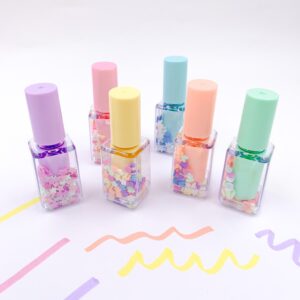 Marca Texto Esmalte - Kit 6 Cores