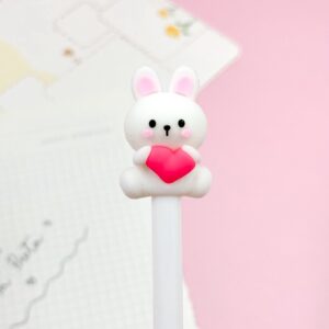 Caneta Fofa Ursinho e Coelhinho Love - Pacote 6 und