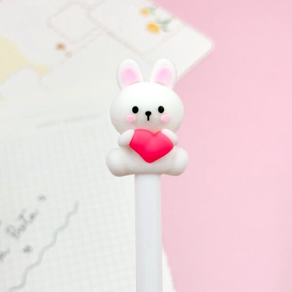 Caneta Fofa Ursinho e Coelhinho Love - Pacote 6 und