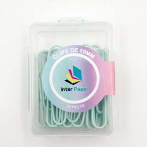 Clips Metal Colorido 50mm 25 Und - IMPORTADO - CAIXINHA