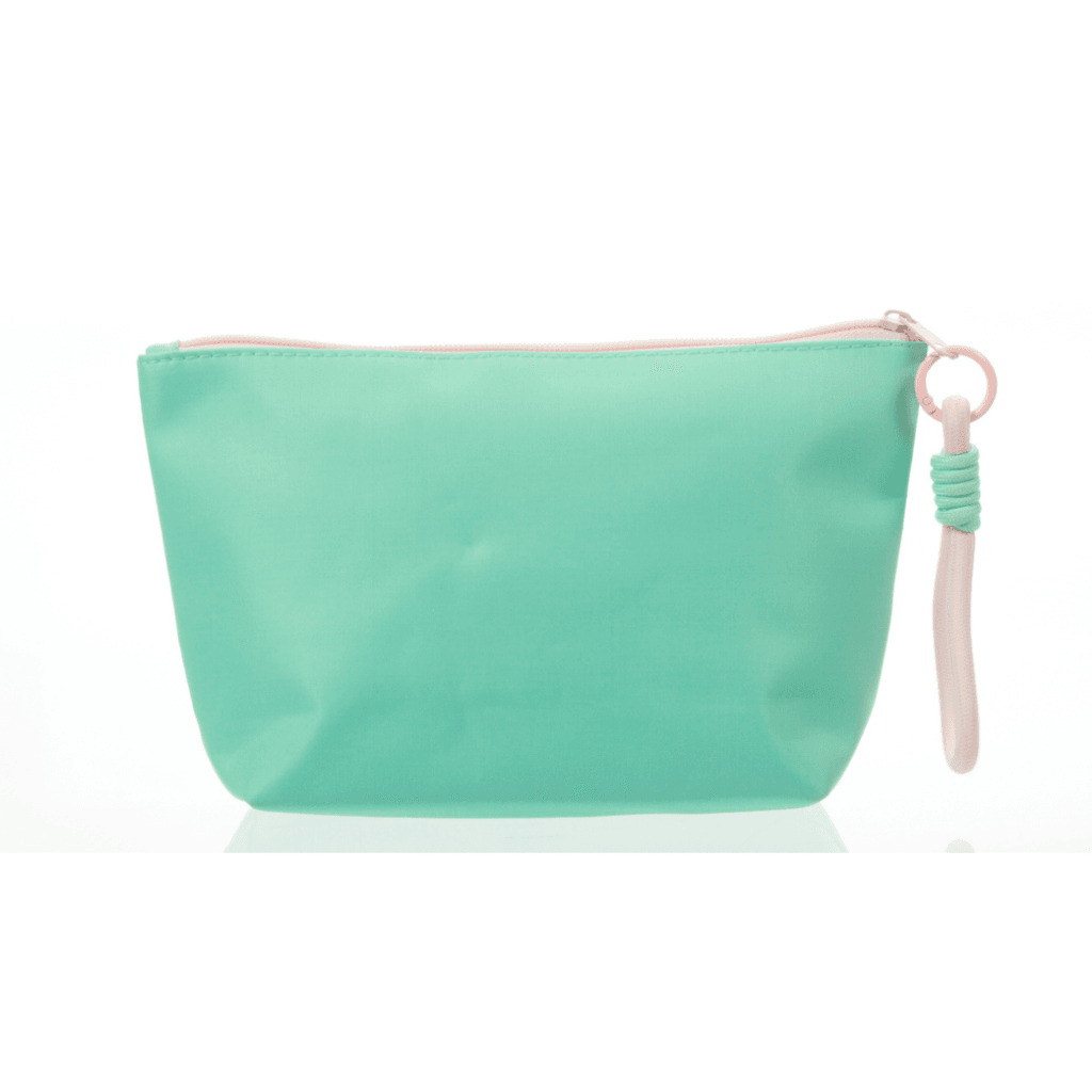 Necessaire c/ Alça Letra Plush Turquesa AMOR 15x25x7cm - FLORIE - UND