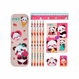 Kit Artístico Panda 10 Peças c/ Mochila - FOFY - UND