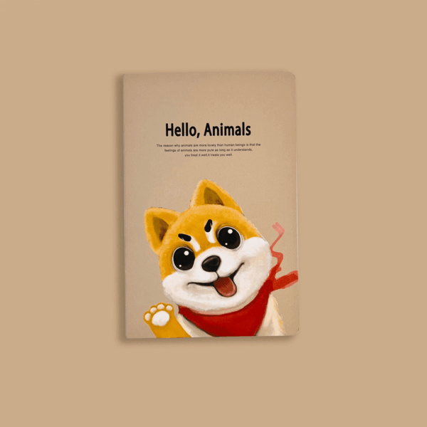 Caderno Grampeado Hello Animais