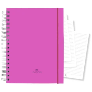Caderno Smart Universitário 10 Divisórias Rosa 80 fls - DAC