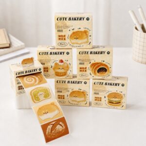Adesivo Cute Bakery Padaria Caixinha 50 Und - IMPORTADO - UND