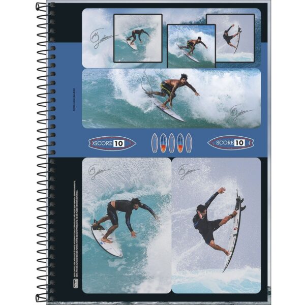 Caderno Espiral Capa Dura Universitário Connect 1 Matéria Gabriel Medina Tilibra