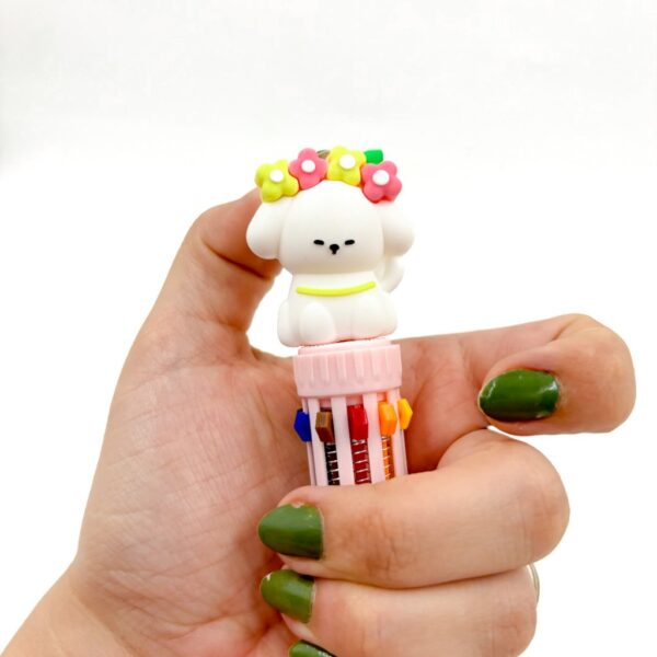 Caneta 10 Cores Dog Puipy