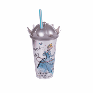 Copo Coroa Cinderela 500 ml - PLASÚTIL - UND