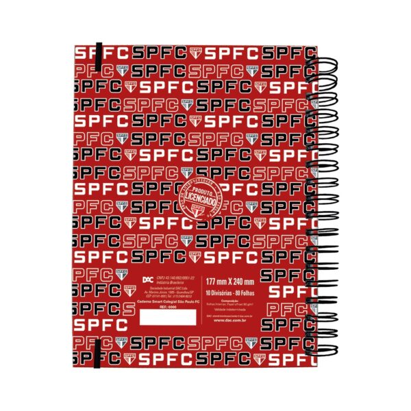 Caderno Smart Colegial São Paulo FC 80 Fls - DAC
