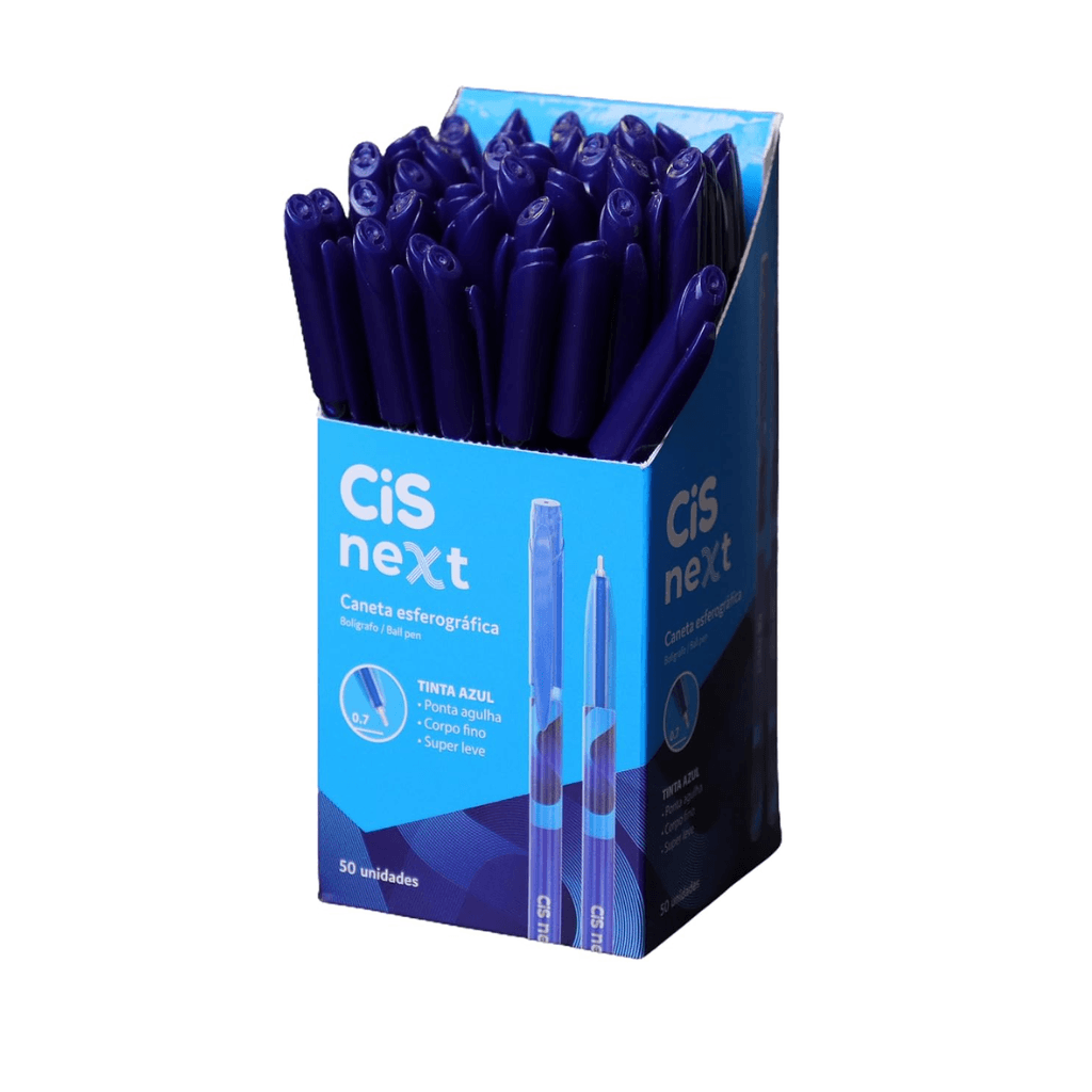 Caneta Esferográfica Next 0.7mm AZUL - CIS - UND