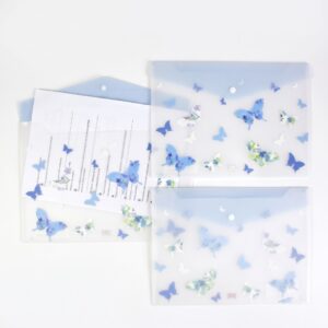 Pasta Envelope Malote A4 com Botão Butterfly Borboletas - DAC
