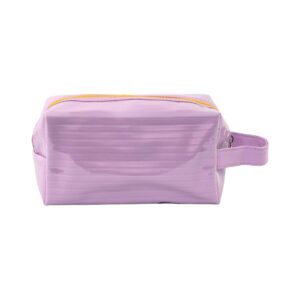 Necessaire Bauzinho Emborrachada Lilás "ESPALHE BOAS ENERGIAS" 18x10x10cm - FLORIE - UND