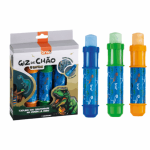 Giz de Chão Raptors BRW - CAIXA C/ 3 UND