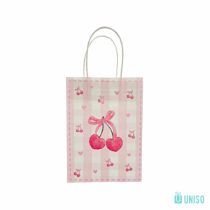 Embalagem Sacola  Presente Cereja 15x 21x 8cm - UNISO - UND