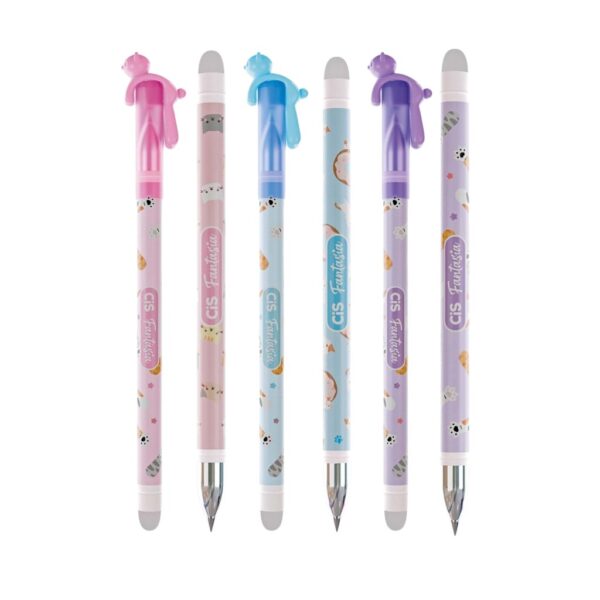 Caneta em Gel Apagável Fantasia Gato CIS - UND