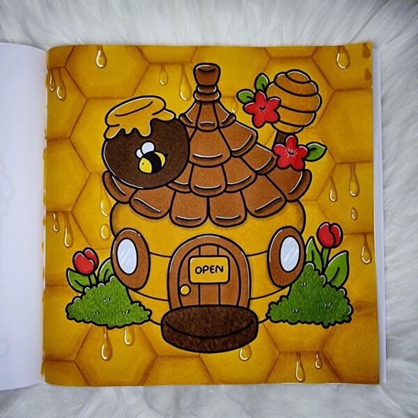 KIT Livro de Colorir Hygge Place Coco Wyo + 10 CANETAS TOUCH