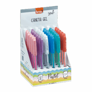 Caneta Esferográfica Gel Pastel 1.0mm - BRW - UND