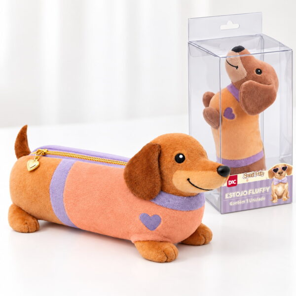 Estojo Fluffy Trendy Dachshund Cachorro Salsicha - DAC