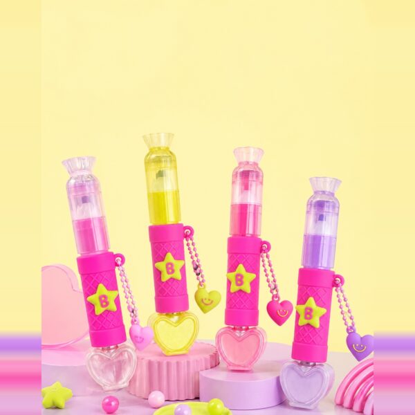 Make Marca Texto c/ Carimbo + Esmalte Trio Color Pop - BRILHAE - UND