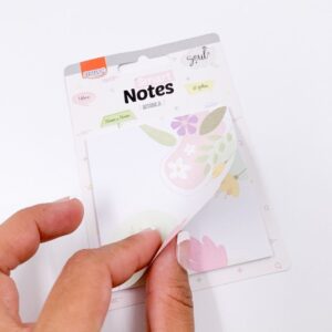 Bloco Smart Notes 76x76mm Botânica BRW - KIT 4 UND
