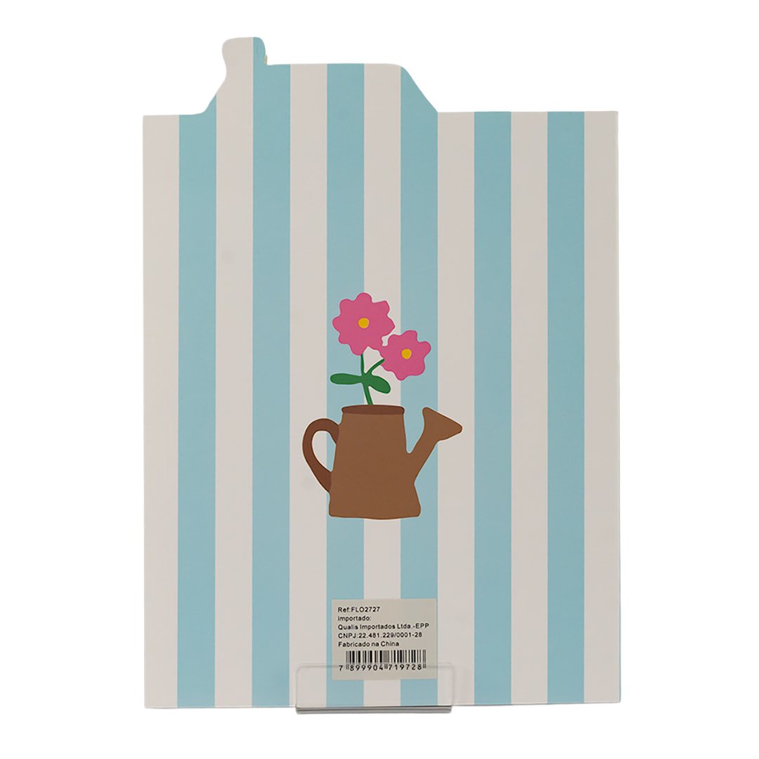 Caderno Brochura Pautado CASINHA 27x17cm 30 fls - FLORIE - UND