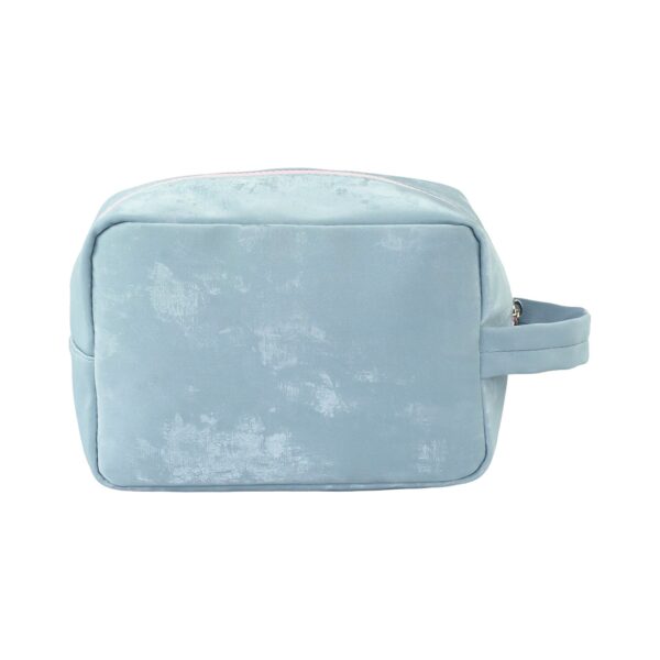 Necessaire Bauzinho M Bordada Azul "EU ATRAIO COISAS INCRÍVEIS" 20x11x14cm - FLORIE - UND