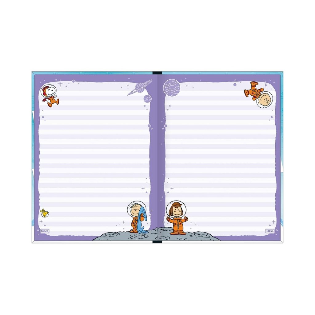 Caderno Colegial Costurado LUXO 80 fls SNOOPY - TILIBRA - UND