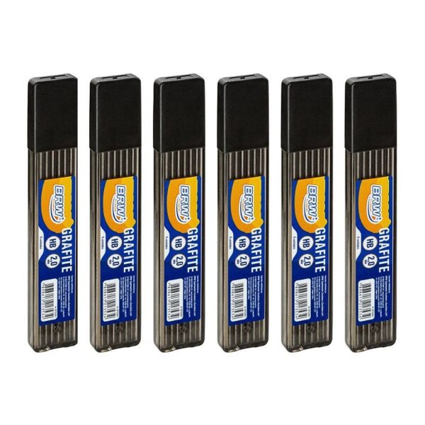 Grafite Hb 2.0mm 1 Tubo c/ 6 pontas BRW