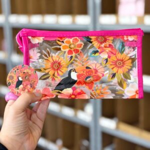 Necessaire Plástica Estampada Brisa de Verão 20 x 12 x 8 cm - IMPORTADO - UND