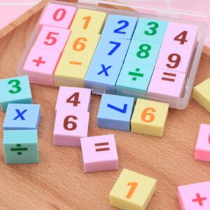 Borracha Numeral Caixinha