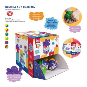 Massinha EVA Fluffy MIx 30 G - TRIS - UND