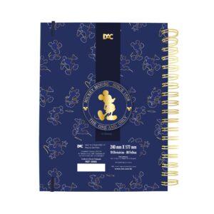 Caderno Smart Colegial Mickey Azul 80 fls - DAC