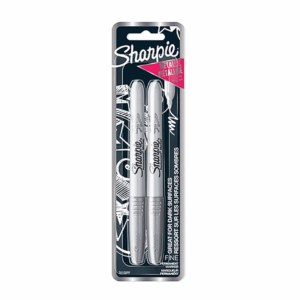 Marcador Permanente Metálico SHARPIE - Blister 2 Und