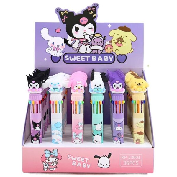 Caneta 10 Cores  My Melody e Sua Turma
