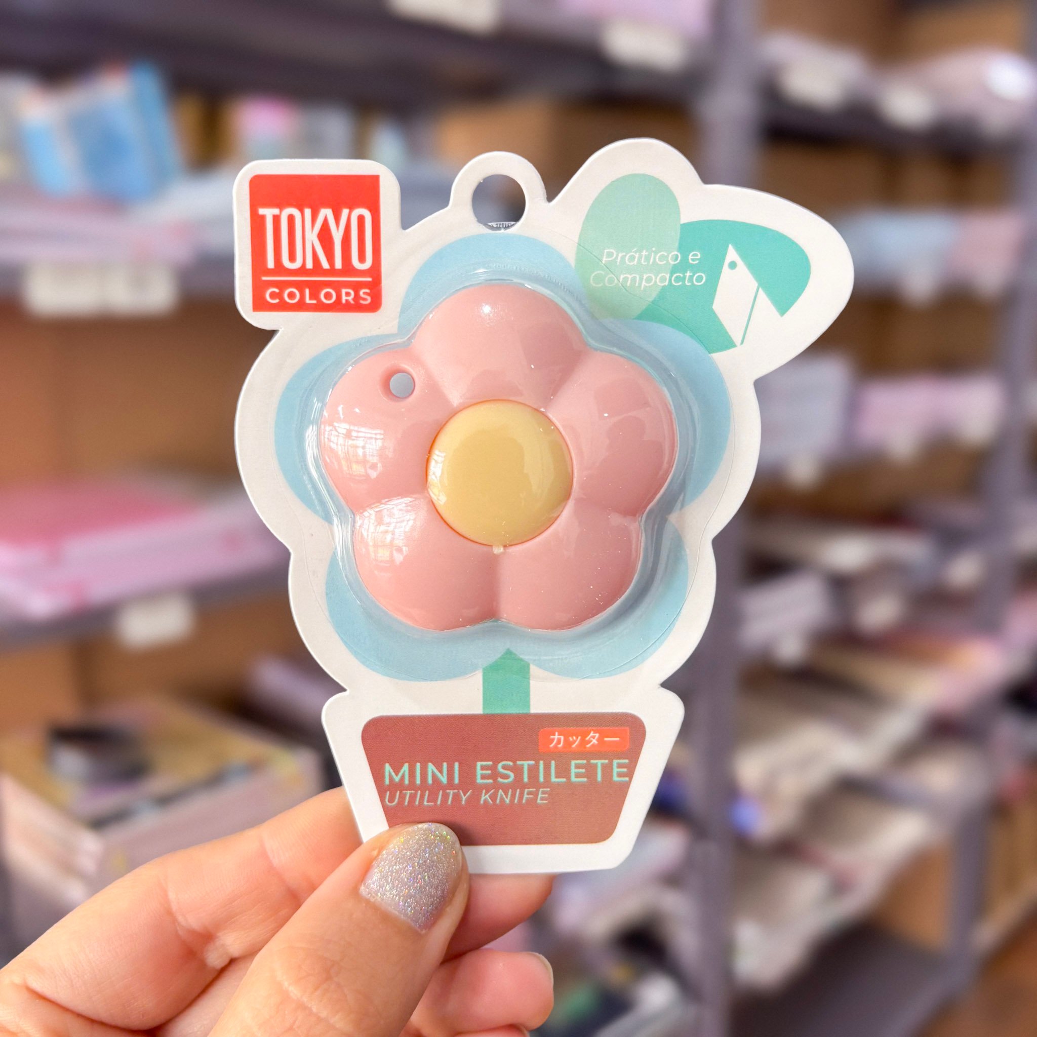 Mini Estilete Flor Color  Sortido - TOKYO DESIGN - CX 24 UND