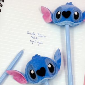 Caneta Premium STITCH Pelúcia - PACOTE 12 UND