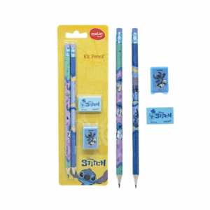 Kit Escolar 4 peças Stitch - MOLIN - BLISTER