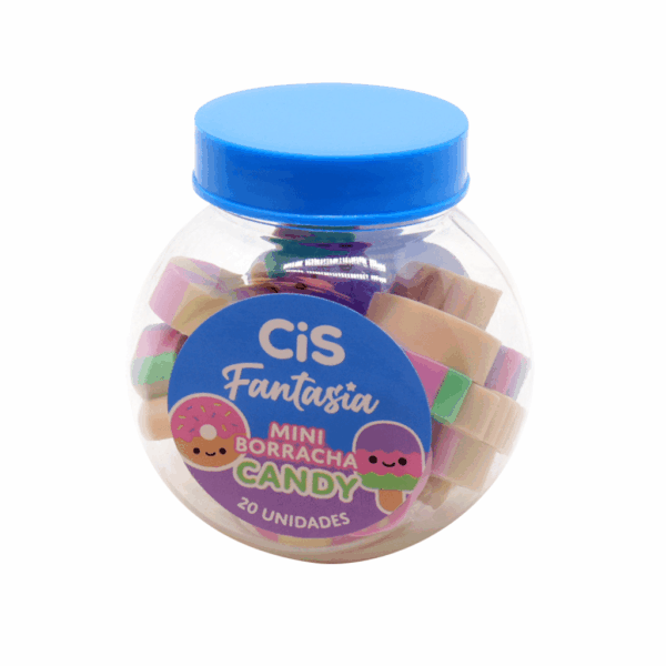 Borracha Fantasia Mini Candy Cis - Pote 20 Und