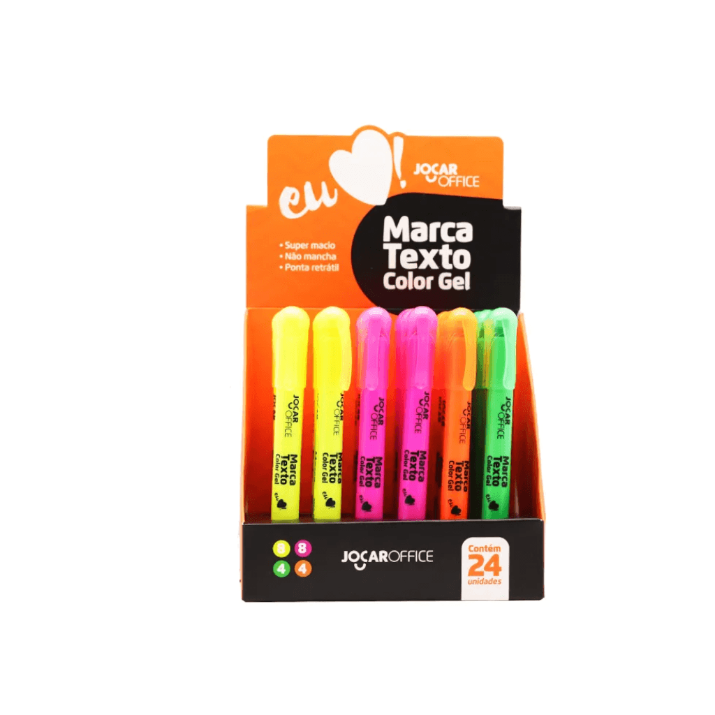 Marca Texto Gel - JOCAR OFFICE - DISPLAY 24 UND