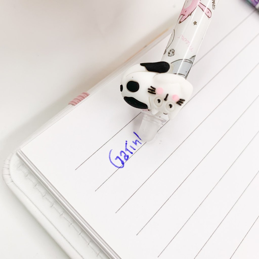 Caneta Clic Apagável Gatinho Meow - UND