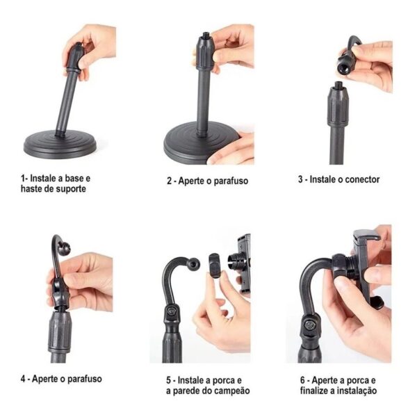 Suporte de Mesa para Celular com Ajuste