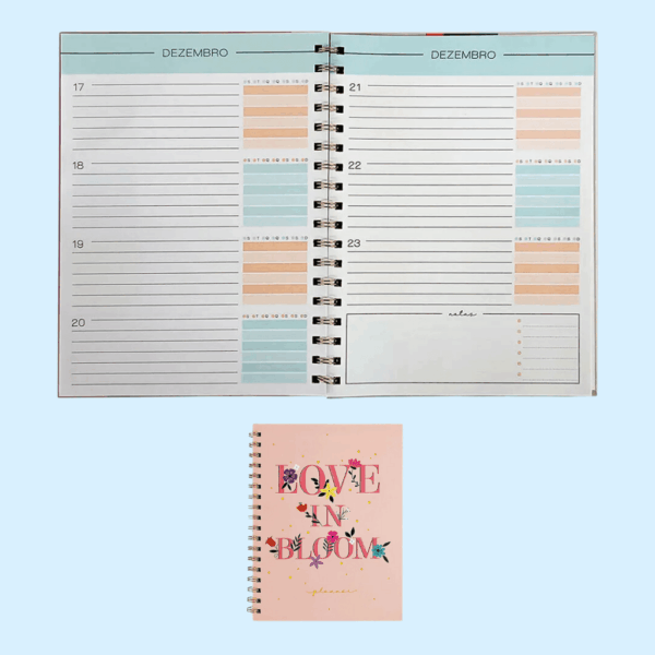 Agenda Planner Semanal A5 Liberty Rosa KAZ - UND